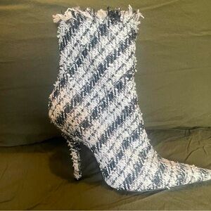 Balenciaga knife tweed booties - Never Worn